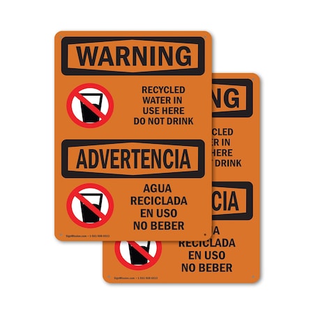 Signmission Safety Culture Sign, 10 in Width, Aluminum, Rectangle OS-2PACK-WS-A-1014-L-12791